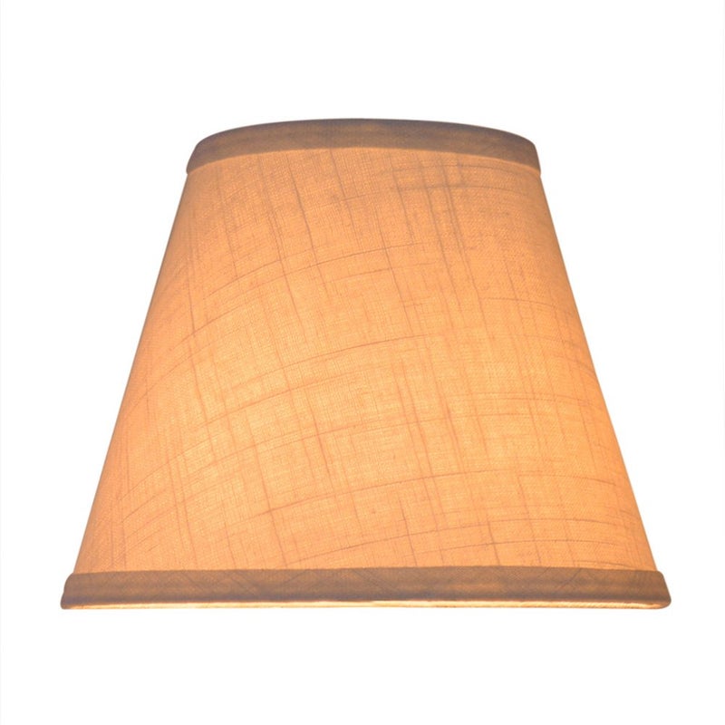 TOOTOO STAR Barrel White Small Lamp Shade for Table Lamps Replacement, 5x9x7 Inch,Fabric Cloth, Spider Model (white) - Image 5